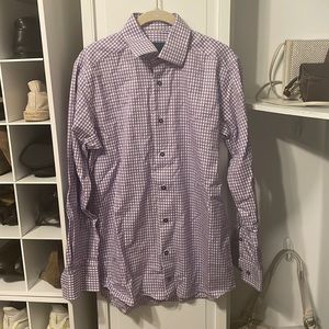 Men’s David Donahue purple dress shirt size 15.5